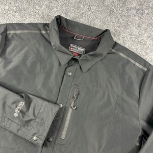 686 Snap Up Shirt Mens XL Black Gore-Tex Infinium Everywhere Technical Jacket